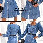 Sukienki Jeansowe Damskie _size xs-xl _paczka 10szt_ 9892223