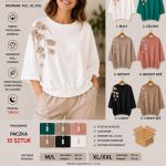 Bluzki DAMSKA TURECKA_size m-2xl_paczka 10 szt_mix kolor 2155442