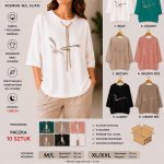 Bluzki DAMSKA TURECKA_size m-2xl_paczka 10 szt_mix kolor 2155444