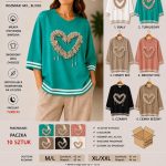 Bluzki DAMSKA TURECKA_size m-2xl_paczka 10 szt_mix kolor 2155447