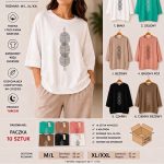 Bluzki DAMSKA TURECKA_size m-2xl_paczka 10 szt_mix kolor 2155459