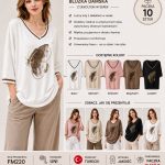 Bluzki DAMSKA TURECKA_size uni_paczka 10 szt_mix kolor 2155464