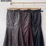Spódnica długa skórzane DAMSKA _size s-l_paczka 12 szt_mixkolor 9199173