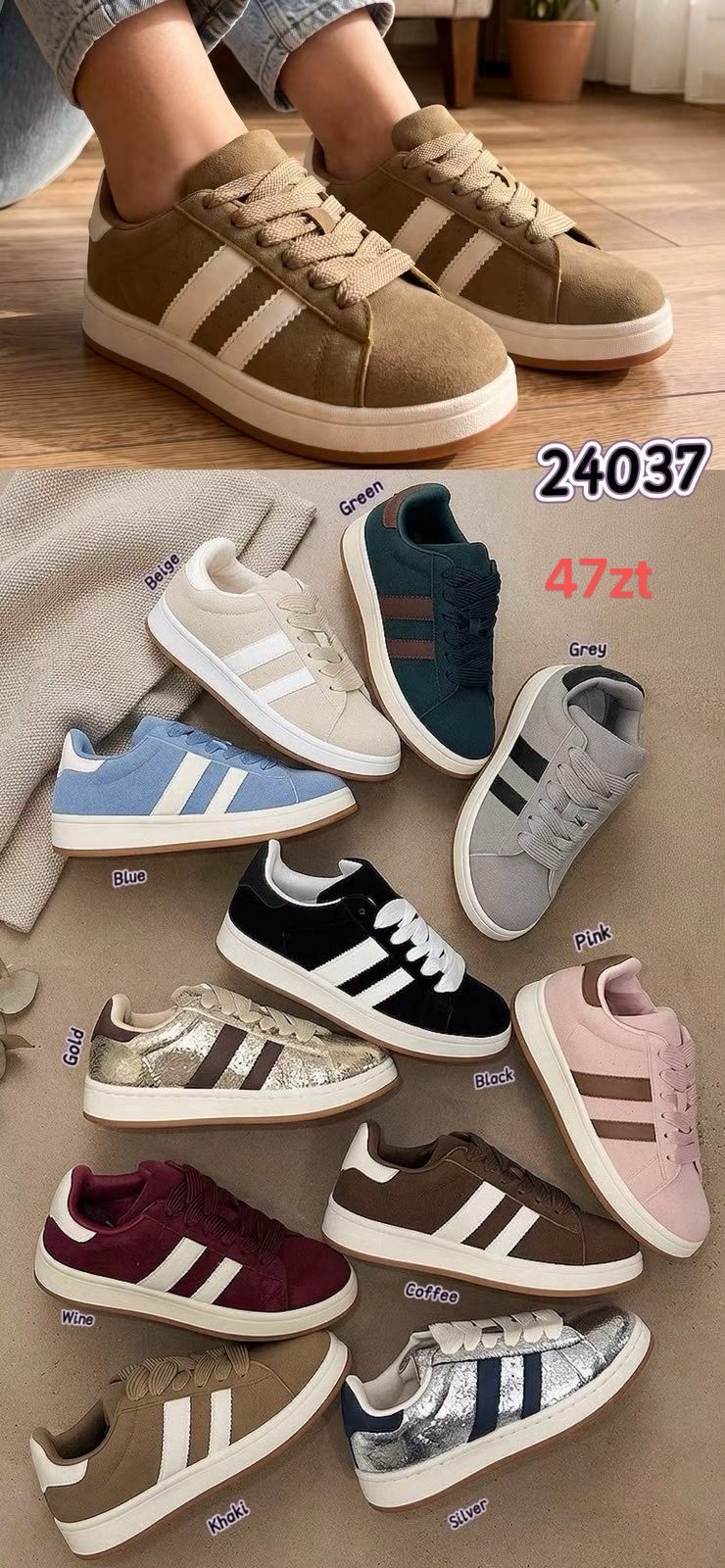 Buty Sportowe DAMSKIE (36-41_12 par) 1369587