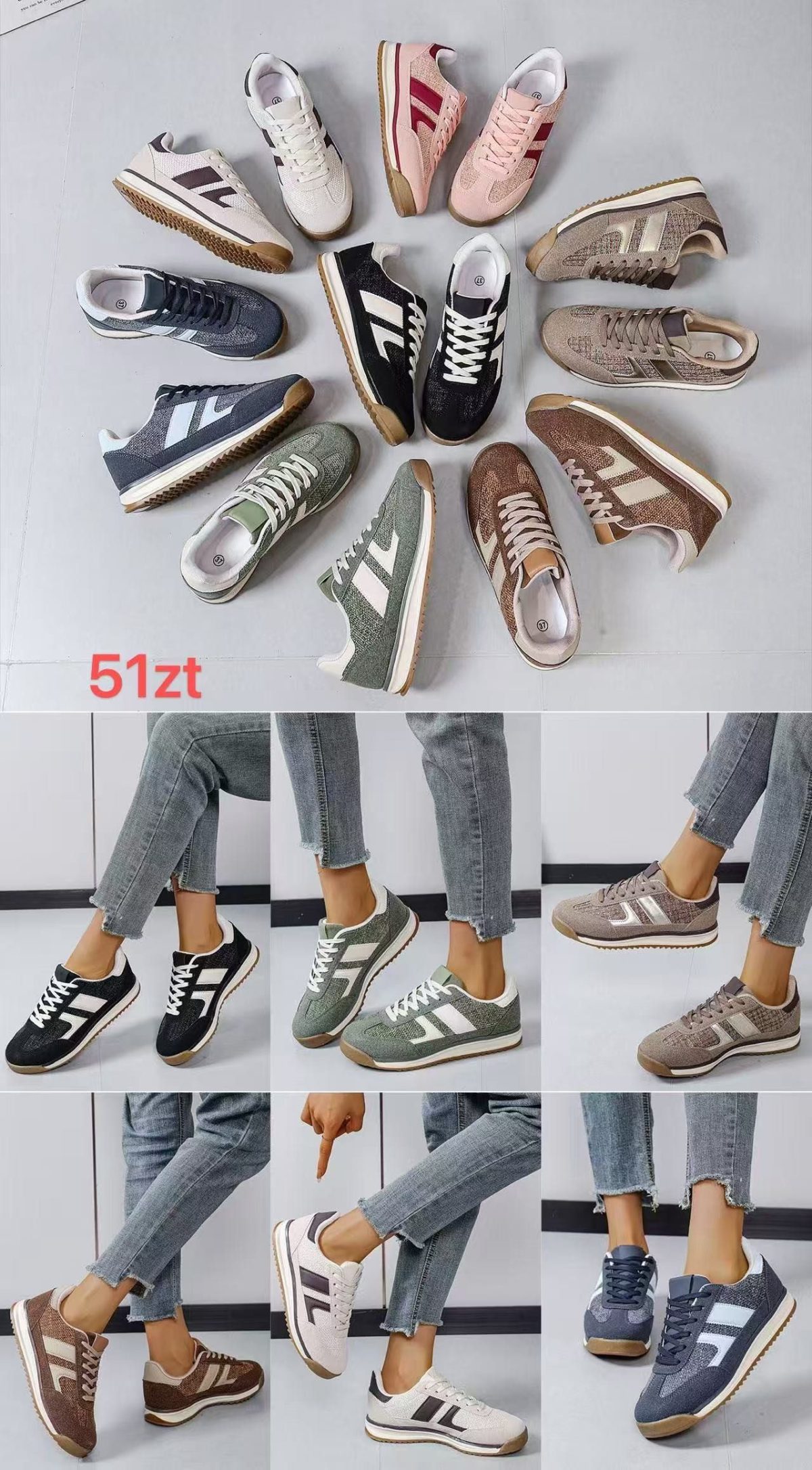 Buty Sportowe DAMSKIE (36-41_12 par) 1369590