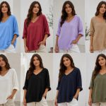 Bluzki Damskie wloskie _size uni_ paczka 6szt_ mix kolor 1369612