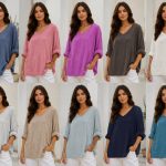 Bluzki Damskie wloskie _size uni_ paczka 6szt_ mix kolor 1369613