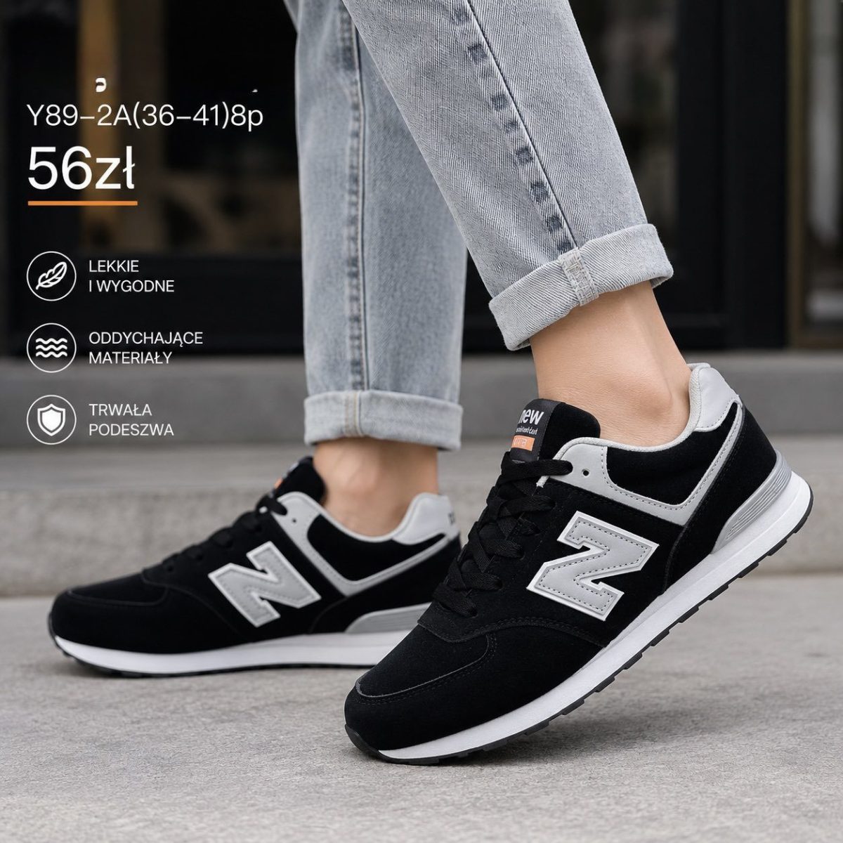 Buty Sportowe DAMSKIE (36-41_8par) 1642306