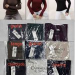 Bluzki Damskie wloskie _size uni_ paczka 6szt_ mix kolor 6778549