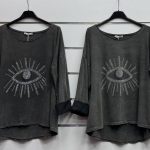 Bluzki Damskie wloskie _size uni_ paczka 6szt_ mix kolor 6778568