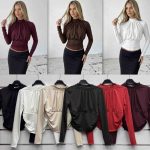 Bluzki Damskie wloskie _size uni_ paczka 6szt_ mix kolor 6778573