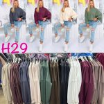Bluzy Damskie Włoskie_ size uni _paczka 6szt_mix kolor 6778592