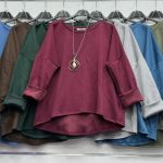 Bluzy Damskie wloskie _size uni_ paczka 6szt_ mix kolor 6778593