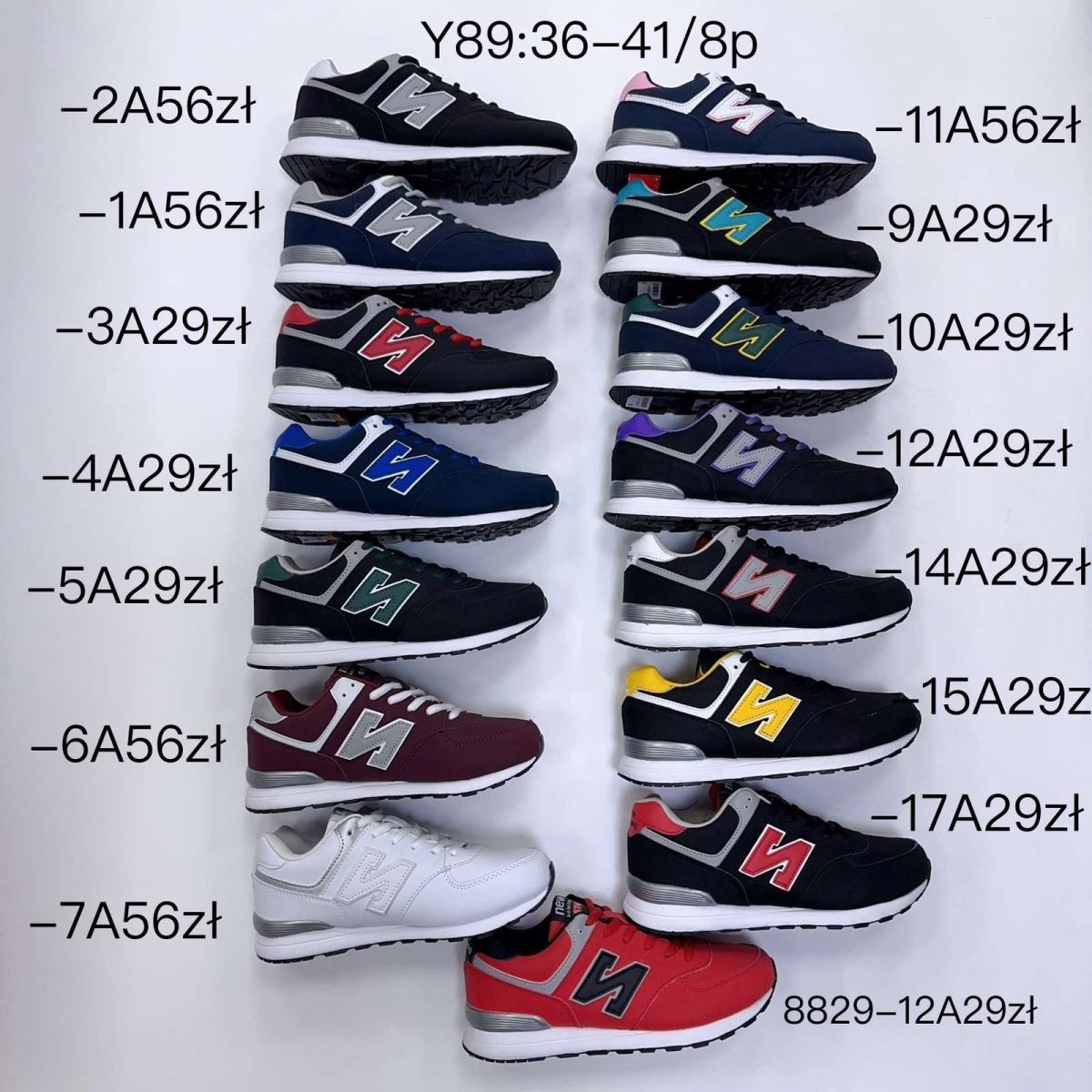 Buty Sportowe DAMSKIE (36-41_8par) 1333643