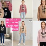 Bluza DZIECIĘCA numer 128-164_ paczka 7szt _1 kolor 1450203