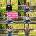 Bluza DZIECIĘCA numer 128-164_ paczka 7szt _1 kolor 1450210