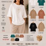 Bluzki DAMSKA TURECKA_size m-2xl_paczka 10 szt_mixkolor 1417581