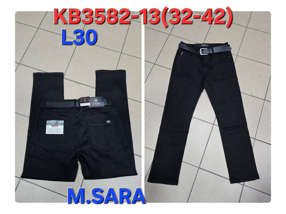 Spodnie JEANSOWE m.sara MĘSKA_size 32-42_paczka 12 szt_ 9435306