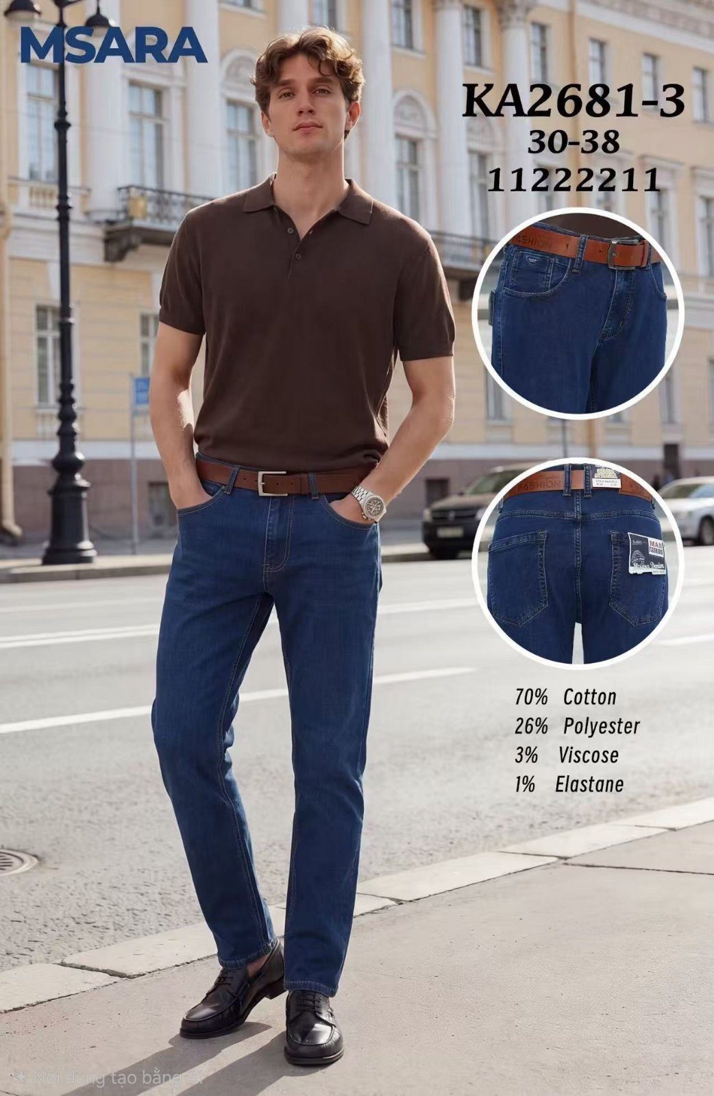 Spodnie JEANSOWE MĘSKA_size 30-38_paczka 12 szt_ 9435311