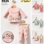Komplety DZIECIĘCA size 6-24M_ paczka 4szt _1 kolor 2224418
