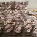 Komplet pościeli 3D 100% satyna – bawełna _ 3 Częściowy Rozmiar : 160/200cm 2224439