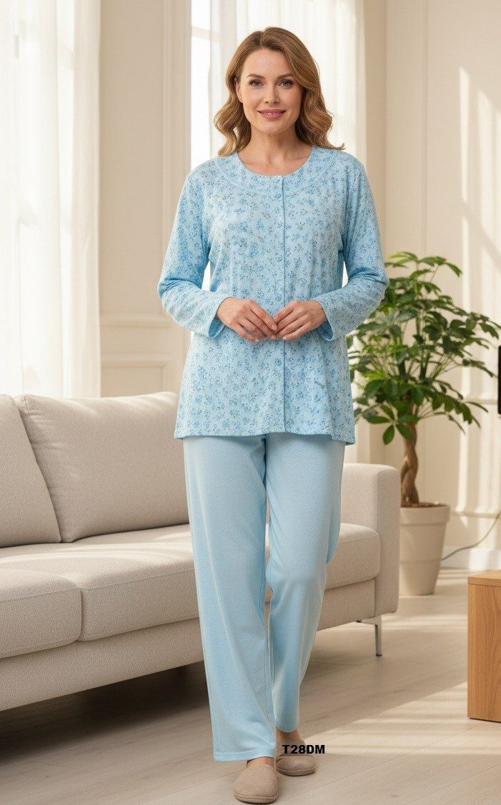 Piżamy DAMSKA TURECKA_size m-3xl_paczka 10 szt_mixkolor 1800478