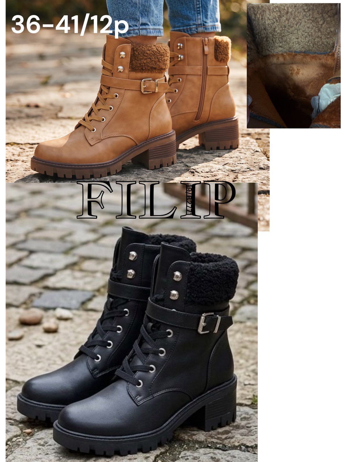 Buty Botki DAMSKIE (36-41_12 par) 3150301