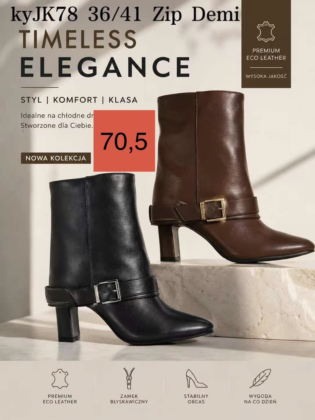 Buty Botki DAMSKIE (36-41_12 par) 8901254