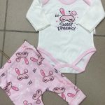 Komplety DZIECIĘCA size 3-9 m_ paczka 6szt _1 kolor 8663344