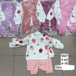 Komplety DZIECIĘCA size 6-18 m_ paczka 4szt _1 kolor 8663347
