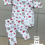 Komplety DZIECIĘCA size 3-9m_ paczka 6szt _1 kolor 8663361