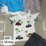 Komplety DZIECIĘCA size 6-18 m_ paczka 4szt _1 kolor 9098933