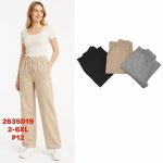 Spodnie DAMSKA _size 2-6xl_paczka 12 szt_mixkolor 2124258