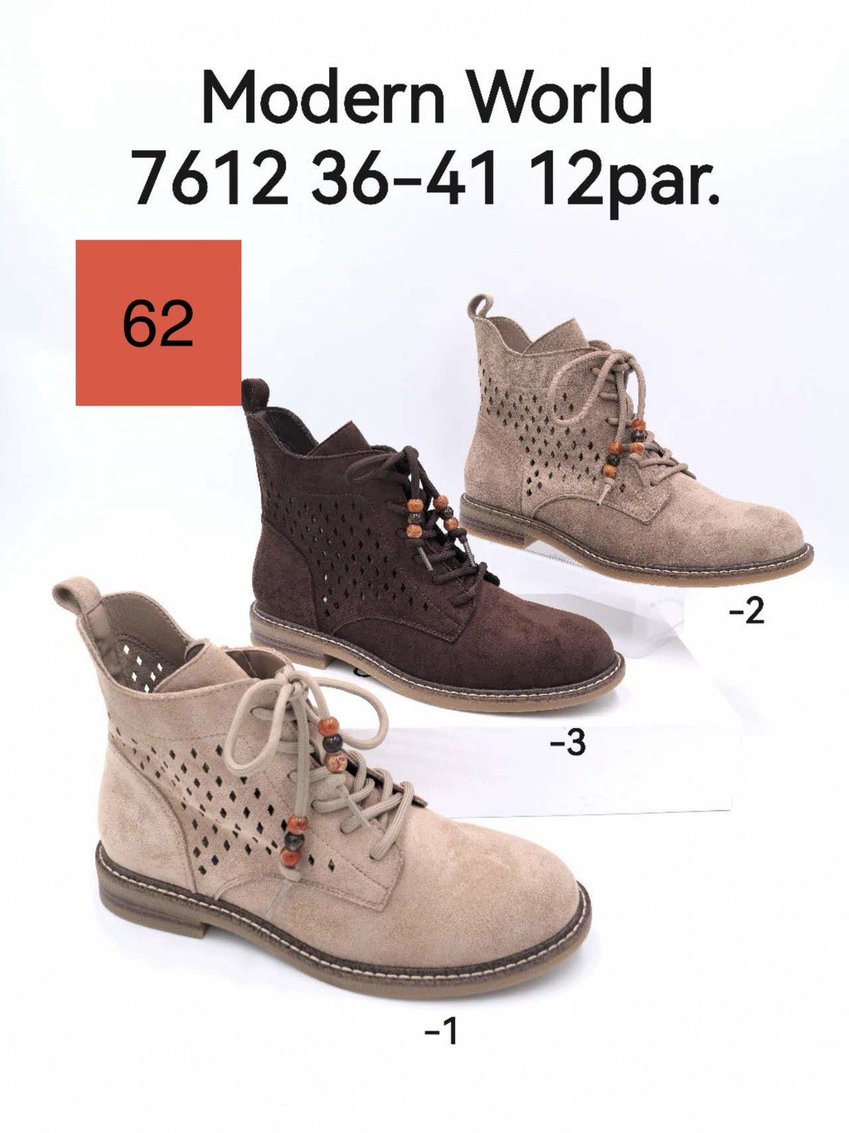 Buty Botki DAMSKIE (36-41_12 par) 8677821