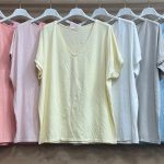 Bluzki Damskie włoskie _size uni _paczka 6szt_mix kolor 5513950