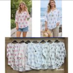 Bluzki Damskie włoskie _size uni _paczka 6szt_mix kolor 5513955