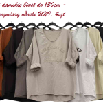 Bluzki damskie z długim rękawem_ biust do 130cm – Duze rozmiary. Produkt włoski (UNI_ 4) 3927020
