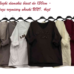 Bluzki damskie z długim rękawem_ biust do 130cm – Duze rozmiary. Produkt włoski (UNI_ 4) 3927022