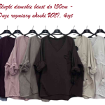 Bluzki damskie z długim rękawem_ biust do 150cm – Duze rozmiary. Produkt włoski (UNI_ 4) 3927026