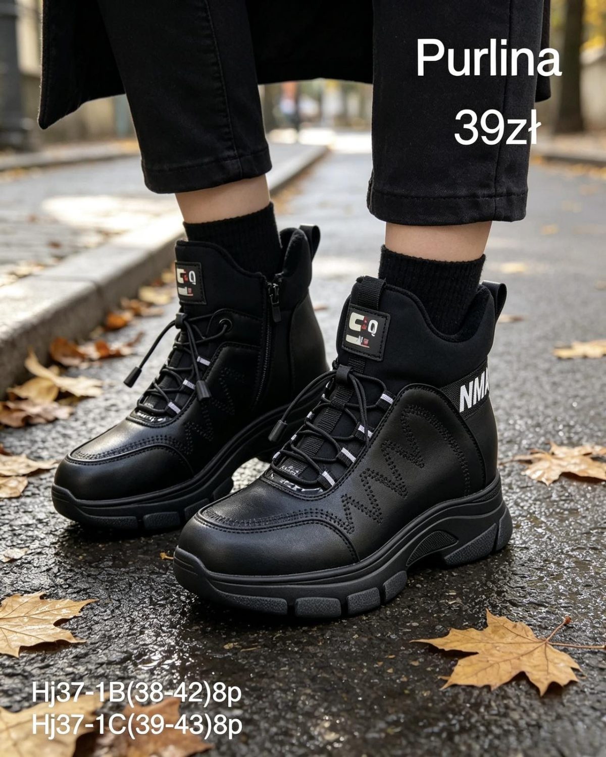 Buty Botki DAMSKIE (38-42_8par) 9424215