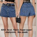 Spódnica krótka Jeansowa Damskie _ size xs-xl _paczka 10szt_[bez pasek] 4047098