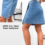 Spódnica krótka Jeansowa Damskie _ size s-xl _paczka 10szt_ 4047107