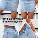 Spódnica krótka Jeansowa Damskie _ size xs-xl _paczka 10szt_ 4047110