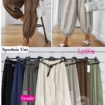 Spodnie Damskie włoskie _size uni _paczka 6szt_mix kolor 2215807