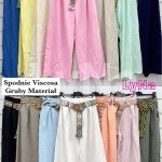 Spodnie Damskie włoskie _size uni _paczka 6szt_mix kolor 2215812