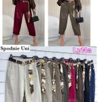Spodnie Damskie włoskie _size uni _paczka 6szt_mix kolor 2215815