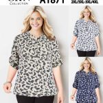 Bluzki Damskie Polskie_ size m-4xl_ paczka 12szt mix kolor 3853360
