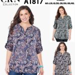 Bluzki Damskie Polskie_ size m-4xl_ paczka 12szt mix kolor 3853363