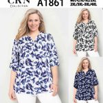 Bluzki Damskie Polskie_ size m-4xl_ paczka 12szt mix kolor 3853365
