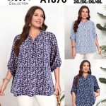 Bluzki Damskie Polskie_ size m-4xl_ paczka 12szt mix kolor 3853369